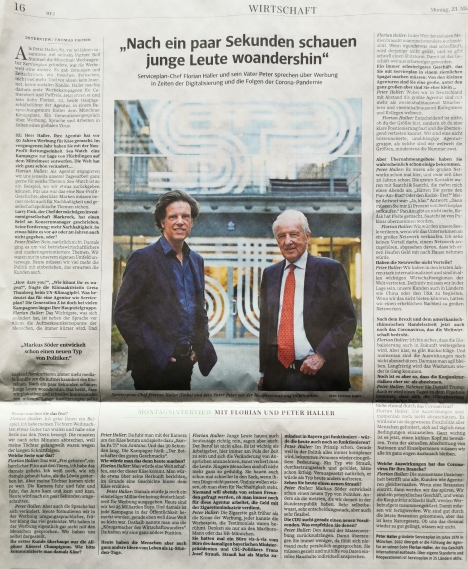 SZ interviewt Serviceplan-CEO und Serviceplan-Gründer -